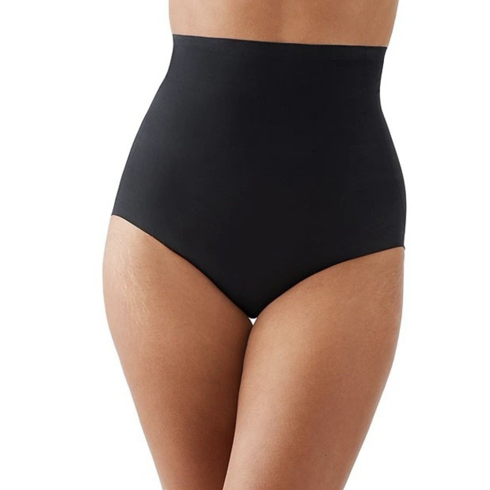 Wacoal Sheer Enough High Waist Shaping Brief 808181‎ Black Plus Size XXL